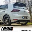 Golf MK7 GTI Uitlaat met Klep ECE NAP Golf MK7 GTI Exhaust with Automatic Valve ECE