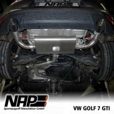 Golf MK7 GTI Exhaust with Automatic Valve ECE